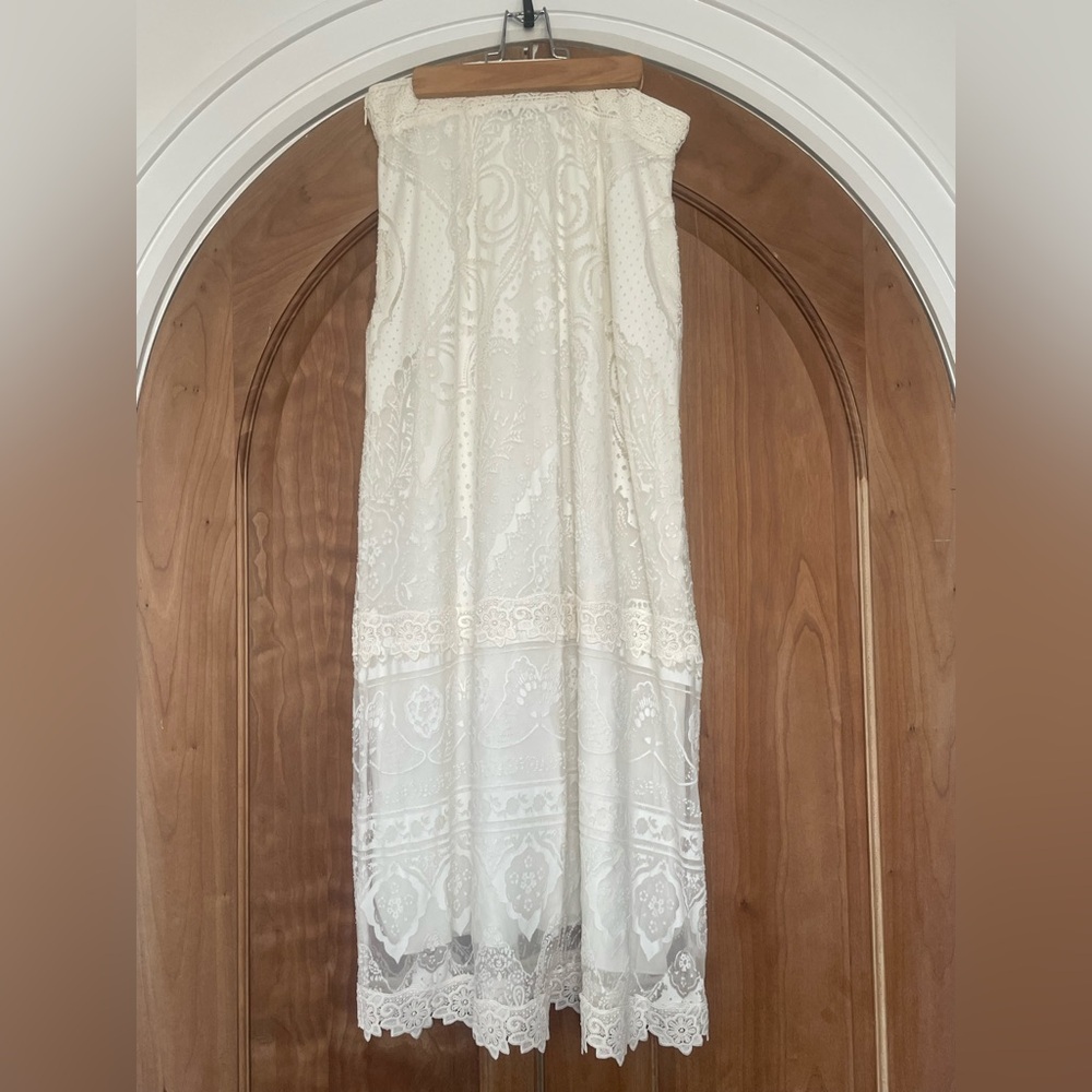 FARM RIO ANTHROPOLOGIE Embroidered Soft Maxi Skirt - S - NWOT